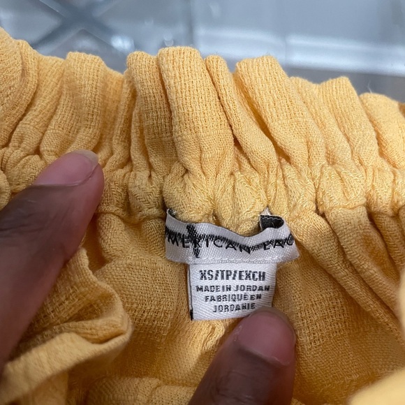 American Eagle Outfitters Mustard Button-Front Camisole - Picture 2 of 2